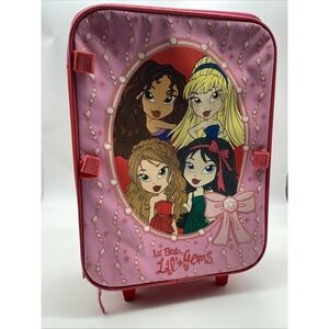 Lil 'Bratz Suit Case Pink Red Rolling Travel Bag Y2k